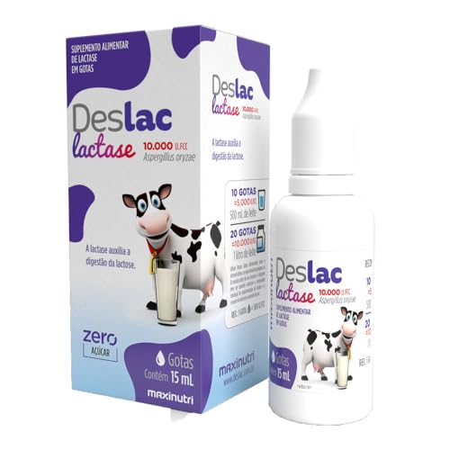 Maxinutri, Kit 02 Deslac Enzima Lactase Gotas 15ml Lactose Maxinutri