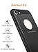 DTTO Case for Apple iPhone 8 and iPhone 7, [Instinct Series] Hybrid Protective Case with Flexible Inner Cover and Reinforced Detachable Hard Backplate for iPhone 8 (2017) iPhone 7 (2016), Black