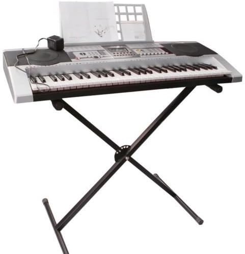 Kuyal Heavy Duty Keyboard Stand, Adjustable Electronic Piano Stand, 7 Lockable Heights With Locking Straps