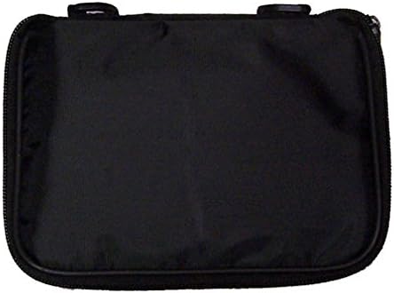 Small Collector Lapel Pin Bag - 5 Page Black w/Black Piping