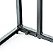 C-Hopetree Small Side Coffee End Table for Sofa - Black Metal