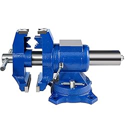 BestEquip 4" Heavy Duty Bench Vise , Double Swivel