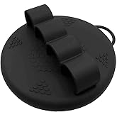 Hygienic Silicone Body Scrubber, Exfoliating Body Scrubber for Sensitive Skin, Eco Friendly Shower Scrubber for Body, Silicone Body Brush for Showering (Black)