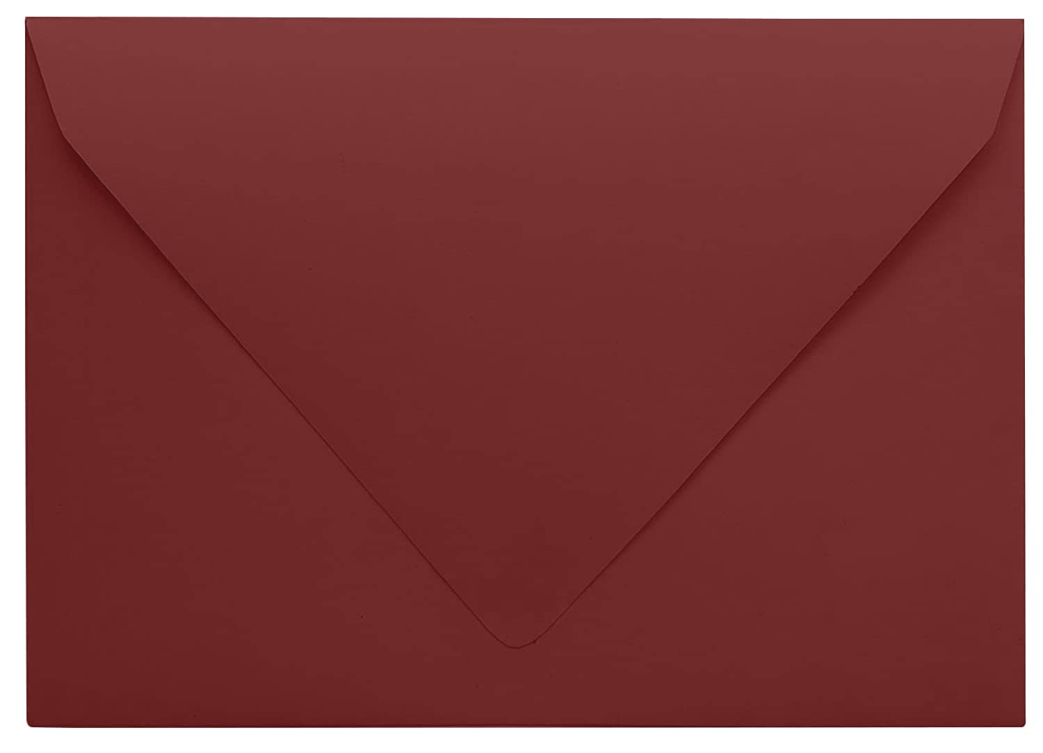 Darling Souvenir A7 Maroon Invitation Envelopes (5 1/4 x 7 1/4) Euro V-Flap 80 LBS Ideal for Weddings, Birthday, Invitations, Baby Shower,Greeting Cards -Packs & Colors Available