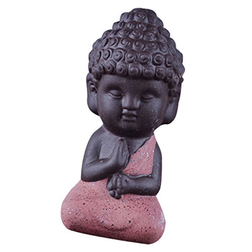 MonkeyJack-4Pieces-Traditional-Little-Buddha-Statue-Monk-Tea-Pet-Decoration-on-Your-KungFu-Tray-Meditation-Accessories-for-Zen-Garden-Sand-Decor