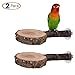 Tfwadmx Bird Perch Stand, Wooden Parrot Platform for Cage Natural Apple Wood Playground Cage Accessories for Small Parakeets Parrot Budgies Cockatiels Conure Lovebirds, 2 Packthumb 4
