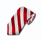 NYFASHION101 Men's Multi Width College Stripe Woven Tie