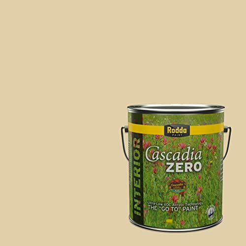 Rodda Paint CASCADIA ZERO Interior Satin Paint & Primer in One, 1-Gallon, Cocon…