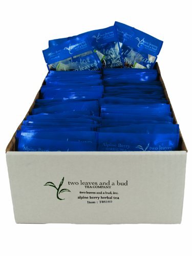 Two Leaves and a Bud Alpine Berry Herbal Tea, 100-Count