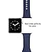 top4cus Apple Watch Band 38mm Soft Silicone Replacement Sport Strap iWatch Band for Apple Watch 38mm Model - Small/Medium - Midnight Blue