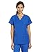 WonderWink Women's Four Way Stretch Sporty V-Neck Top, Royal, Small
