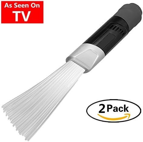 YOUNING Dust Brush Cleaner Tool Universal Vacuum Attachment As Seen On TV for Air Vents Keyboards Drawers Plants Dust Cleaning(2pack)