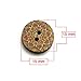 BcPowr 200 PCS Retro Button，Mixed Random Shinning Round 2 Holes Wooden Buttons for Sewing Crafting