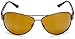 Eagle Eyes Magellan Aviator Sunglasses - Shiny Black Frame Polarized Sunglasses