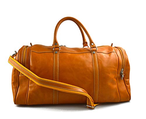 leather duffle bag amazon