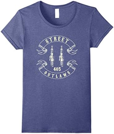 Women's 405 Street Outlaws T Shirt XL Heather Blue