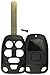 KeylessOption Just The Case Keyless Entry Remote Head Key Combo Fob Shell