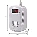 ALEMON Human Voice Prompt Gas Detector Alarm Combustible Gas Concentration Display with Battery Backup for Home