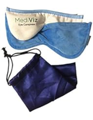 Mediviz Blepharitis Dry Eye Mask - With Removable Cover, Relieving Dry Eye Moist Heat Compress for Dry Eye, Styes, Meibomian Gland Dysfunction, Headaches, Sinuses, and Allergies (REMOVABLECASE)