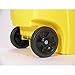 Rubbermaid Commercial Products BRUTE Rollout Heavy-Duty Wheeled Trash/Garbage Can, 50-Gallon, Yellow, for Restaurants/Hospitals/Offices/Warehouses/Garage