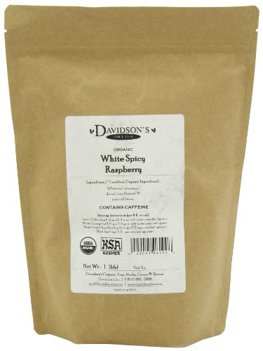Davidson'sTea, White Spicy Raspberry, 16-Ounce Bag