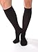 ABSOLUTE SUPPORT Compression Socks for Men 20-30mmHg, Made in USA Opaque Graduated Support Knee High for Embolism, Swelling, Varicose Veins Circulation - Black, Large, A104BL3