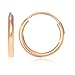 JewelStop 14K Rose Pink Gold Endless Hoop Hoops 10mm Earrings