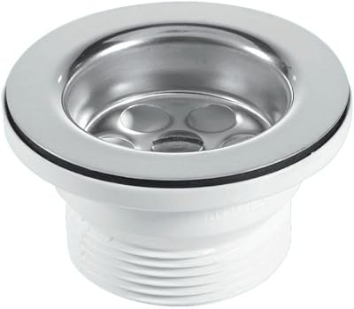 McAlpine BSW10PR 70mm Centre Pin Sink Waste White Polypropylene Stainless Steel