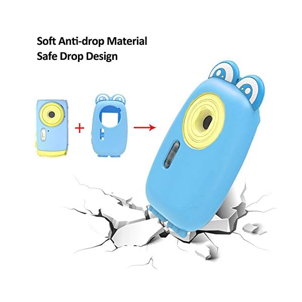 Kids Camera Childrens Digital Camera 8MP 1080P Underwater Camera for Kids 2 Inch Screen 10 Feet Waterproof Digital Camera for Girls Boys Holiday Birthday Creative Gifts - Image 4