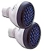 Two Pack Economy Super Spray Clean, Water Saving, Low Flow Amazing Shower Head 1.5