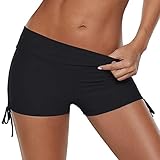 LOVINO Womens Bathing Suits Bottoms High Waist Swim Shorts Swimsuit Bottom Swimming Shorts Boyshorts Swimwear for Women