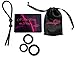 Viardeji Cock Ring Set Male Sex Toy – 3 Penis Rings and 1 Adjustable Penis Tie