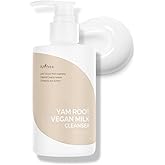 IsNtree Yam Root Vegan Milk Cleanser 220ml, 7.43 fl.oz | Korean Facial Cleanser for Sensitive Skin | Rich & Creamy Texture | Hydrating & Mild | Vegan & Cruelty-Free Skincare