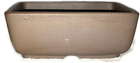 Bonsai Pot Ceramic Rectangle Round Shaped Corners (5.5", Noglazed)