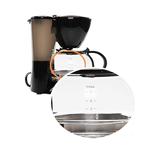 JSMY Filterkaffeemaschine/Filterkaffeemaschine mit Glaskessel/abnehmbarem Trichter für einfache Reinigung,800 ml,schwarz – Bild 5