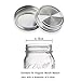 Wang-Data 16 Pack 304 Stainless Steel Mason Jar Lids, Mason Jar Storage Caps with Silicone Seals for Regular Mouth Canning Mason Ball Jars