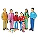 Constructive Playthings Pretend Play Multi-Cultural Families, Toy Figures for Kids, Set of 4