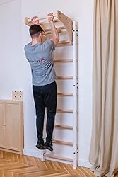 BenchK - Wooden Swedish Ladder Wall Stall Bar