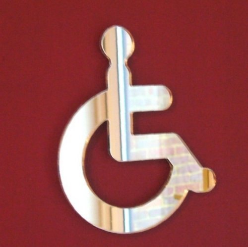 Disabled Mirror Sign 50cm x 42cm