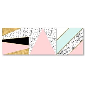 3 Piece Canvas Wall Art-The Magic of Minimalism-Canvas Prints Home Artwork Decoration for Living Room,Bedroom - 12"x12"x3 Panels