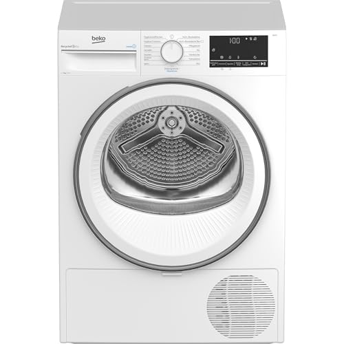 Beko B3T41239 Wäschetrockner 7KG, Frontlader Wärmepumpentrockner, Allergikergeeignet, 15 Programme, Dampffunktion, Extra schlank (54,3cm tief), Multifunktionsdisplay, Schontrommel, Weiß thumbnail 1