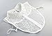 Joyci Women's Embroidery Lace Flower Fake Collar Shirt Collar White