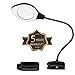 2-4X Magnifying Lamp with LED Light, 5 Year Warranty 3 Brightness Settings, Adjustable Goose Neck, Weighted Bottom for Stability. Perfect for Reading, Crafts,Work