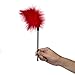 Bed Restraints with Blindfold Eye Mask and Feather Tickler, Adjustable Under Bed Restraint System with Ankle and Wrist Cuffs, Fits almost Any Size Mattress (Red)