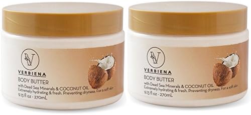 2 Pack Dead Sea Salt With Coconut Essential Oil Body Butter With Dead Sea Salt Minerals