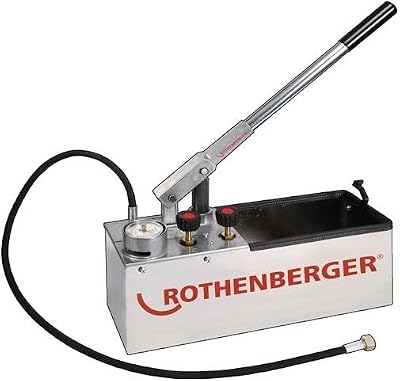 Rothenberger RP50-S INOX Testing Pump Black/Silver/Red Pressure System Tool