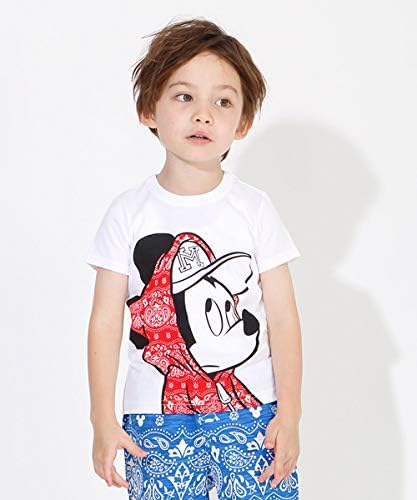 Amazon Co Jp Babydoll ベビードール ディズニー ペイズリー柄bigフェイスtシャツ 4090k 1cm ミッキー ベビー マタニティ