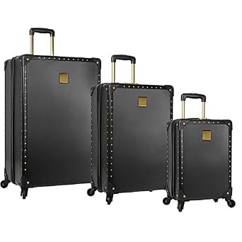 vince camuto black and gold luggage