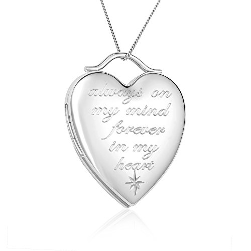 Sterling silver "always on my mind forever in my h…