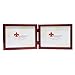 Lawrence Frames Hinged Double (Horizontal) Walnut Wood Picture Frame, Gallery Collection, 5 by 7-Inch